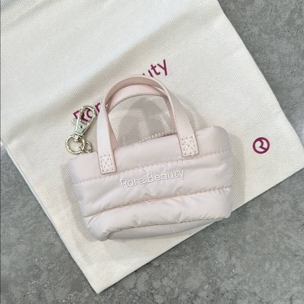 Rare Beauty Mini Tote Bag in Light Pink